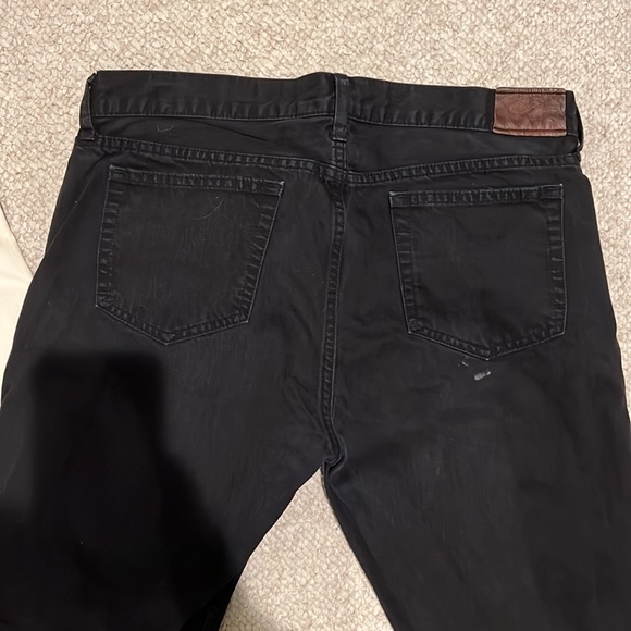 [2] Jcrew garment dyed jeans / ecru and black - Picture 4 of 5